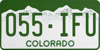 CO license plate 055IFU
