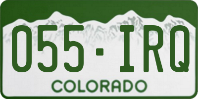 CO license plate 055IRQ