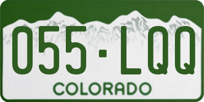 CO license plate 055LQQ