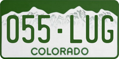 CO license plate 055LUG
