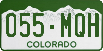 CO license plate 055MQH