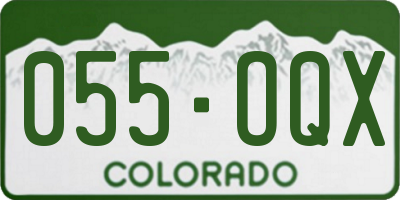 CO license plate 055OQX