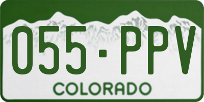 CO license plate 055PPV