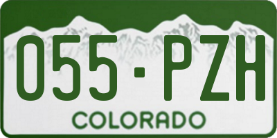 CO license plate 055PZH