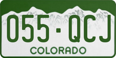CO license plate 055QCJ
