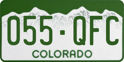 CO license plate 055QFC