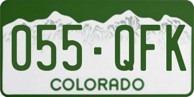 CO license plate 055QFK