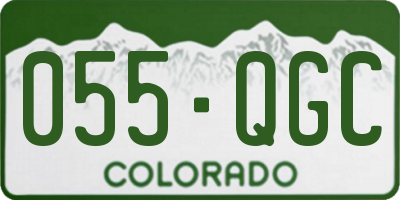 CO license plate 055QGC
