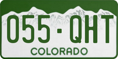 CO license plate 055QHT