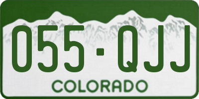 CO license plate 055QJJ