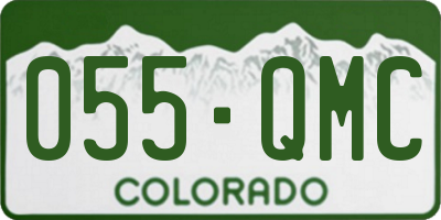 CO license plate 055QMC