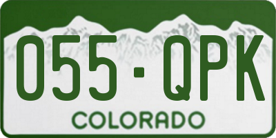 CO license plate 055QPK