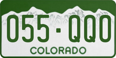 CO license plate 055QQO