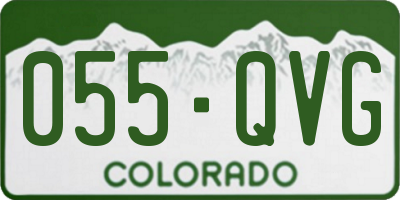 CO license plate 055QVG