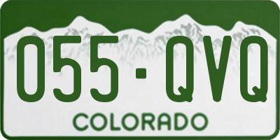CO license plate 055QVQ