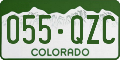 CO license plate 055QZC