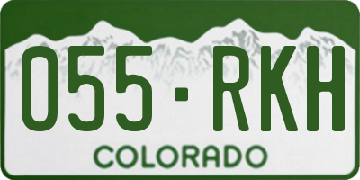 CO license plate 055RKH