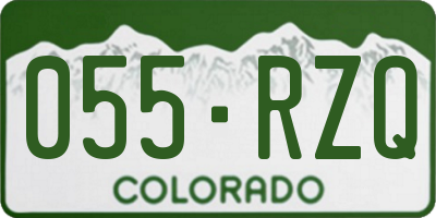 CO license plate 055RZQ