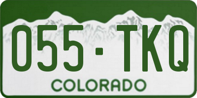CO license plate 055TKQ