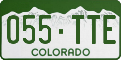 CO license plate 055TTE