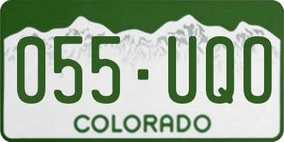 CO license plate 055UQO