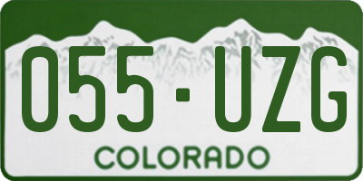 CO license plate 055UZG