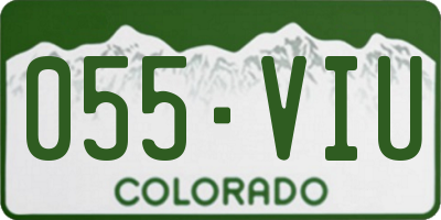 CO license plate 055VIU