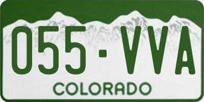CO license plate 055VVA