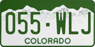 CO license plate 055WLJ
