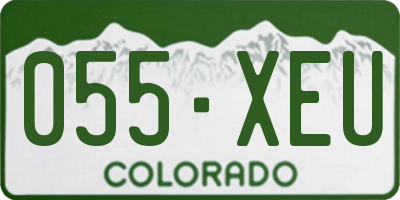 CO license plate 055XEU