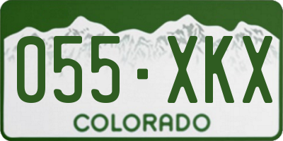 CO license plate 055XKX