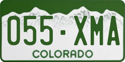 CO license plate 055XMA