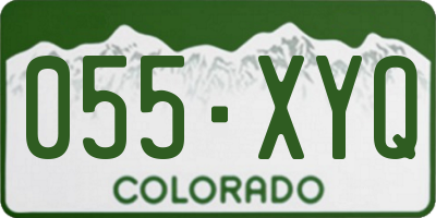 CO license plate 055XYQ