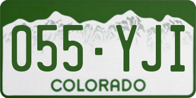 CO license plate 055YJI