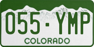 CO license plate 055YMP
