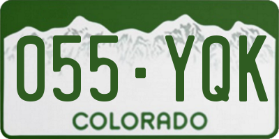 CO license plate 055YQK