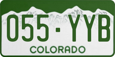 CO license plate 055YYB