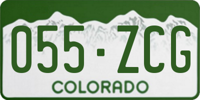 CO license plate 055ZCG