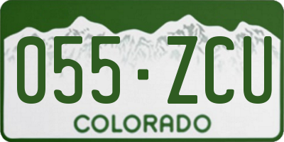 CO license plate 055ZCU