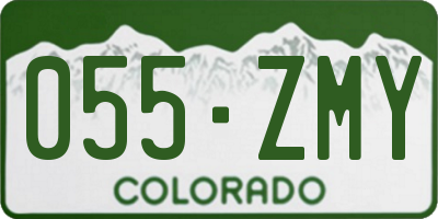 CO license plate 055ZMY