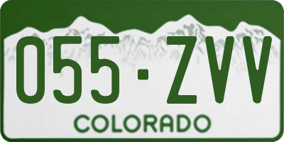 CO license plate 055ZVV