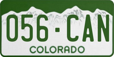 CO license plate 056CAN