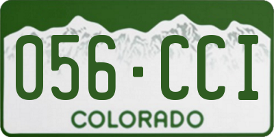 CO license plate 056CCI