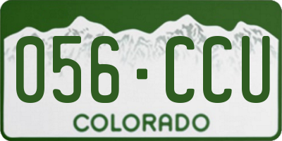 CO license plate 056CCU