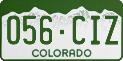 CO license plate 056CIZ