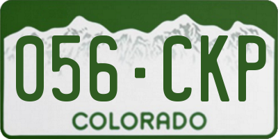 CO license plate 056CKP