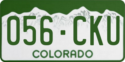 CO license plate 056CKU