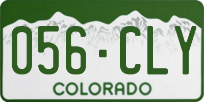 CO license plate 056CLY