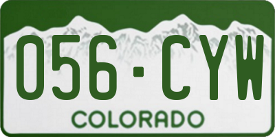 CO license plate 056CYW