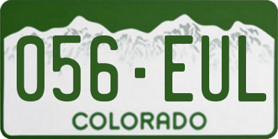 CO license plate 056EUL